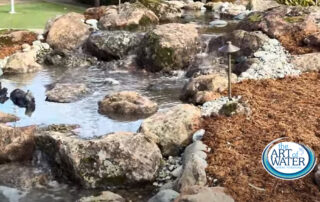 Water Feature at Hidden Springs Villa, El Dorado County, CA